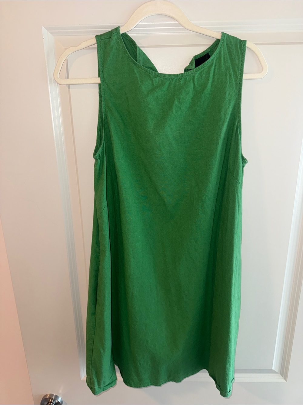 Alex Marie Sleeveless Green Shift Dress - Classic Women's Dress